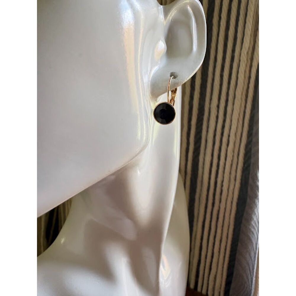 3 PC Gold Leverback Earrings